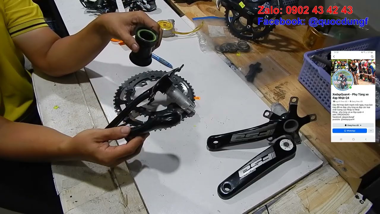 XedapQuan4 - Giò dĩa BB30 FSA, cùi đề RD 5800 RD 7000 giò dĩa 105 5700 tay thắng Shimano RD Deore