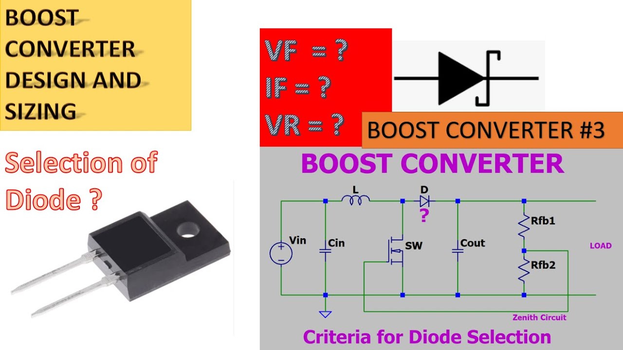 Boost Converter#3 || Diode Selection || Hardware Design || Forward Voltage || Forward current