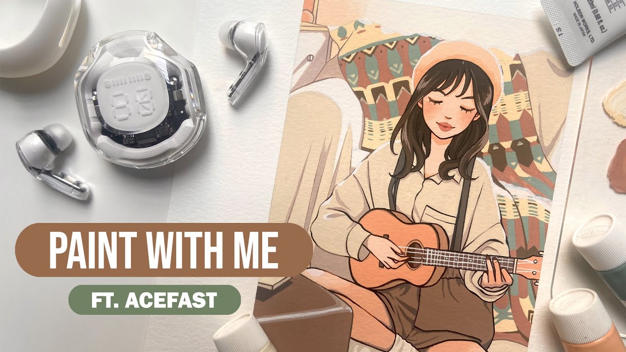 🎻 Paint with me / Relaxing Painting Process ft. ACEFAST / Study #04