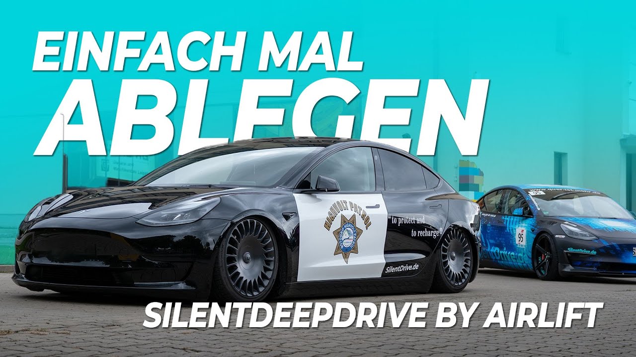Die Luft ist raus - Airlift Luftfahrwerk im Tesla Model 3 SR+ von SilentDrive & NullBar