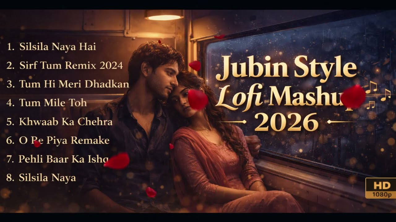 Jubin Nautiyal Inspired Hindi Lofi Mashup 2026 | Romantic Slowed Reverb Bollywood Lofi Study & Sleep