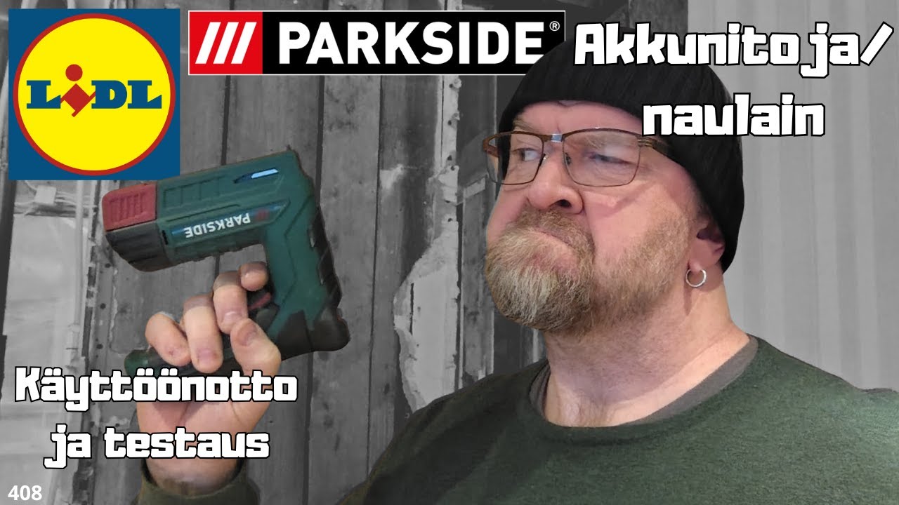 Parkside akkunaulain - Käyttöönotto ja testaus