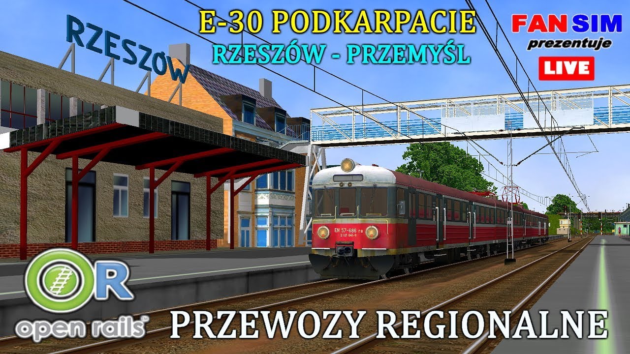 EN57 PRZEWOZY REGIONALNE - OPEN RAILS 🇵🇱 🚅 E-30 PODKARPACIE RZESZÓW - PRZEMYŚL