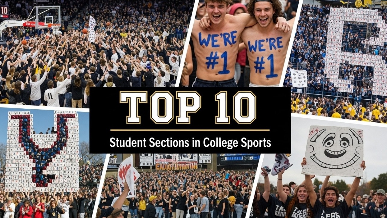 Top 10 Student Sections in College Sports