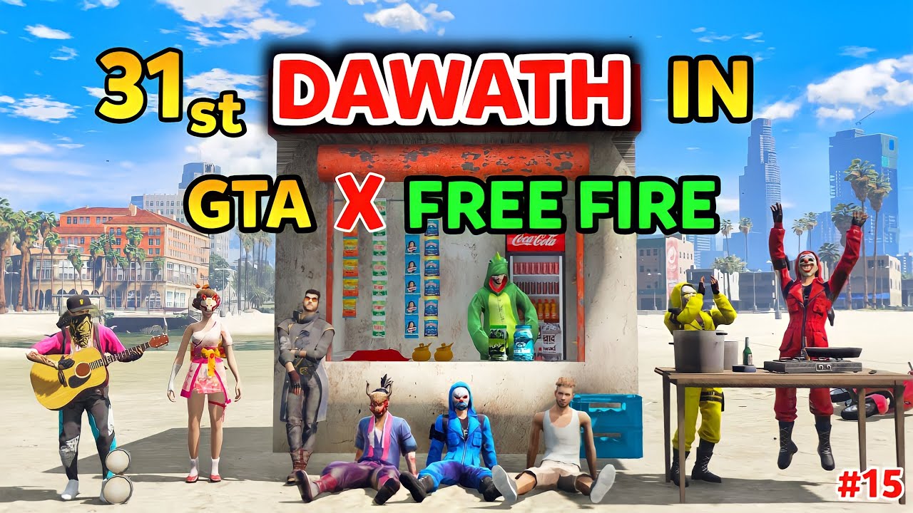 Celebrating New Near  In Gta x Freefire In Telugu | Gta 5 Gameplay | Comedy EP #15