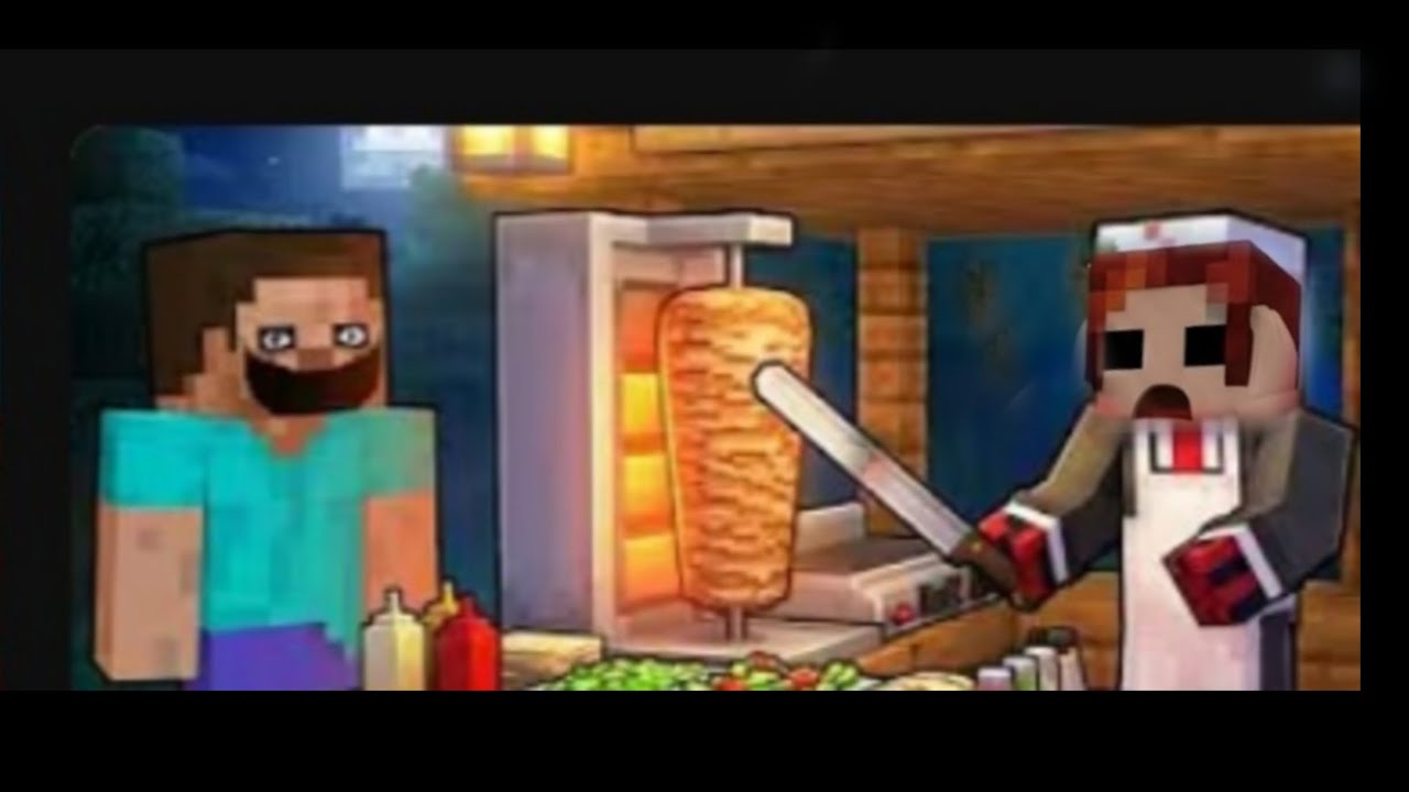 Minecraft AMA GECE 3'te restoran Kurduk 