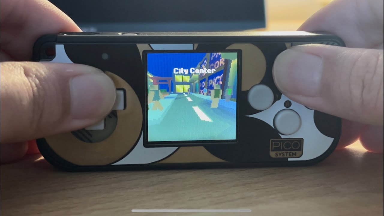 Pico3D Gameplay on PicoSystem - Open World 3D Game Engine on an RP2040 Microcontroller