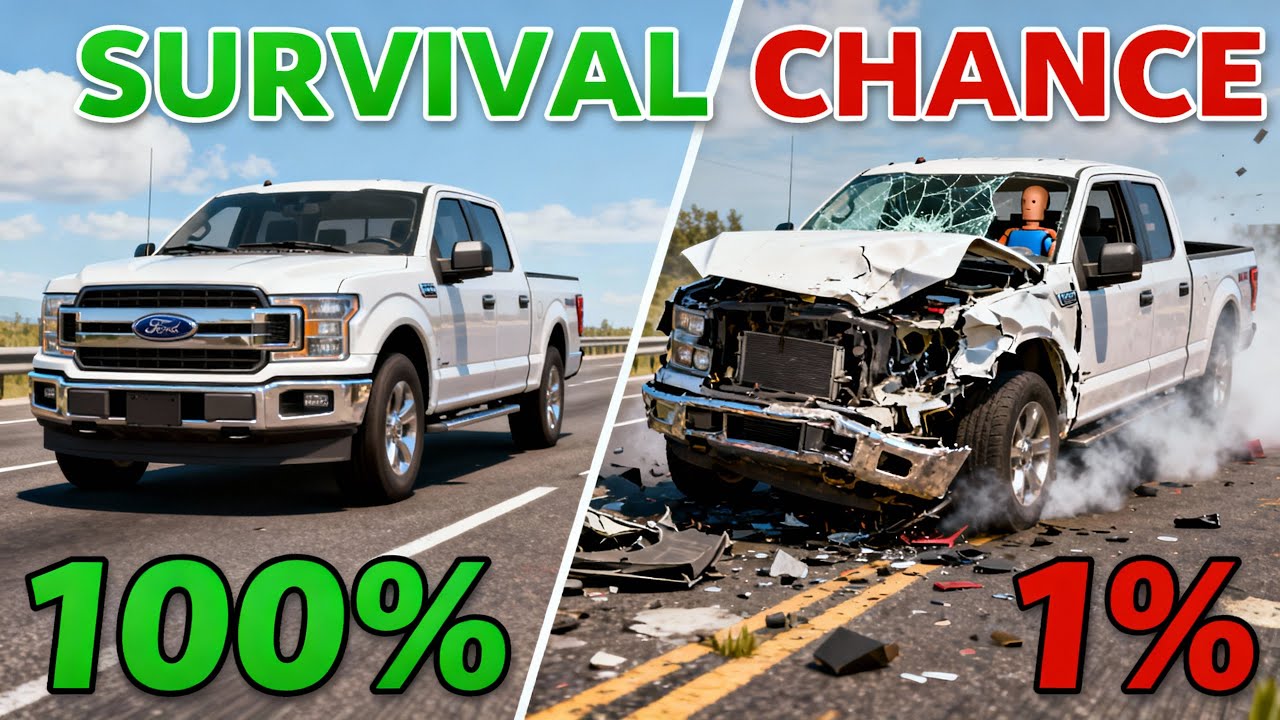 BeamNG.drive Survival Chance Test (With Dummies) | Realistic Crashes #15