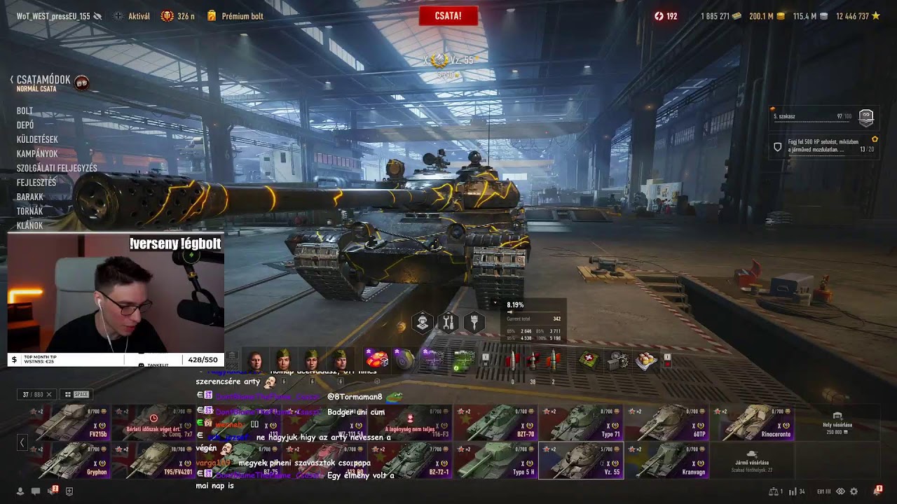 ÚJ láda tankok tesztelése, majd AMX 30b / BZ 72