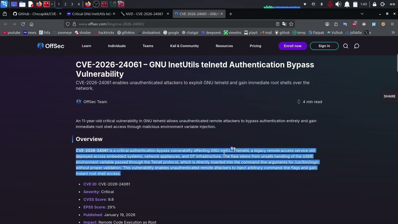 CVE-2026-24061 PoC: Unauthenticated Remote Root Shell Walkthrough
