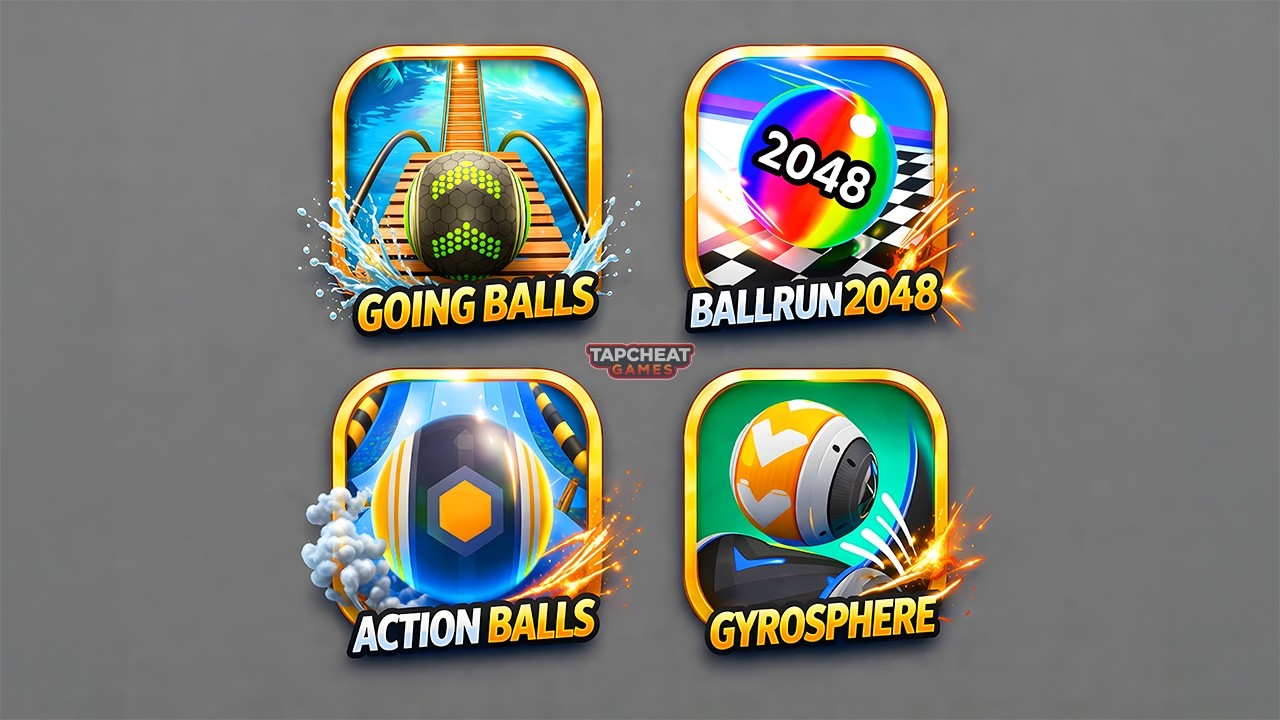 Ball Games: Going Balls, Ball Run 2048, Action Balls, Gyrosphere Trails Ball - Android Gameplay