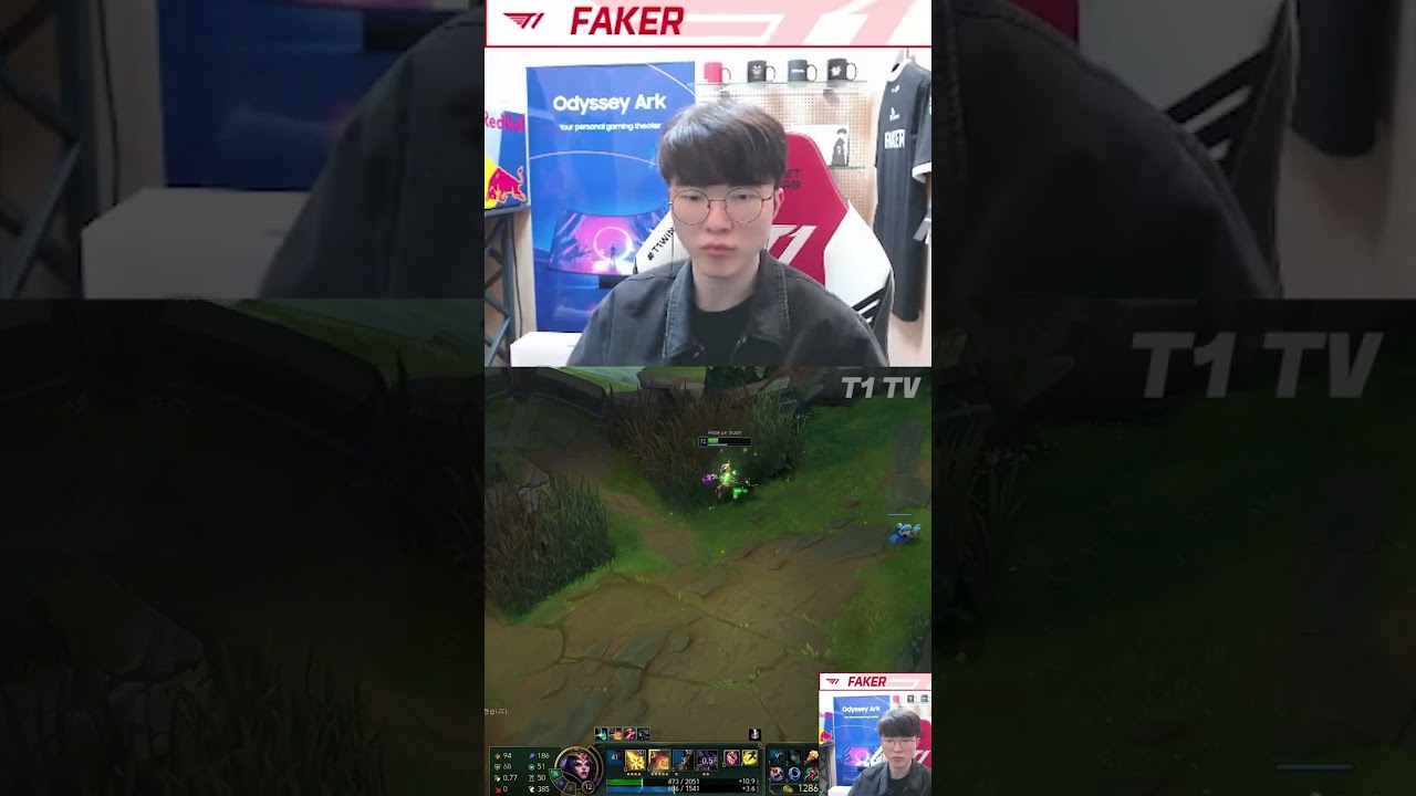 Faker Outplay Hecarim EZgame #shorts
