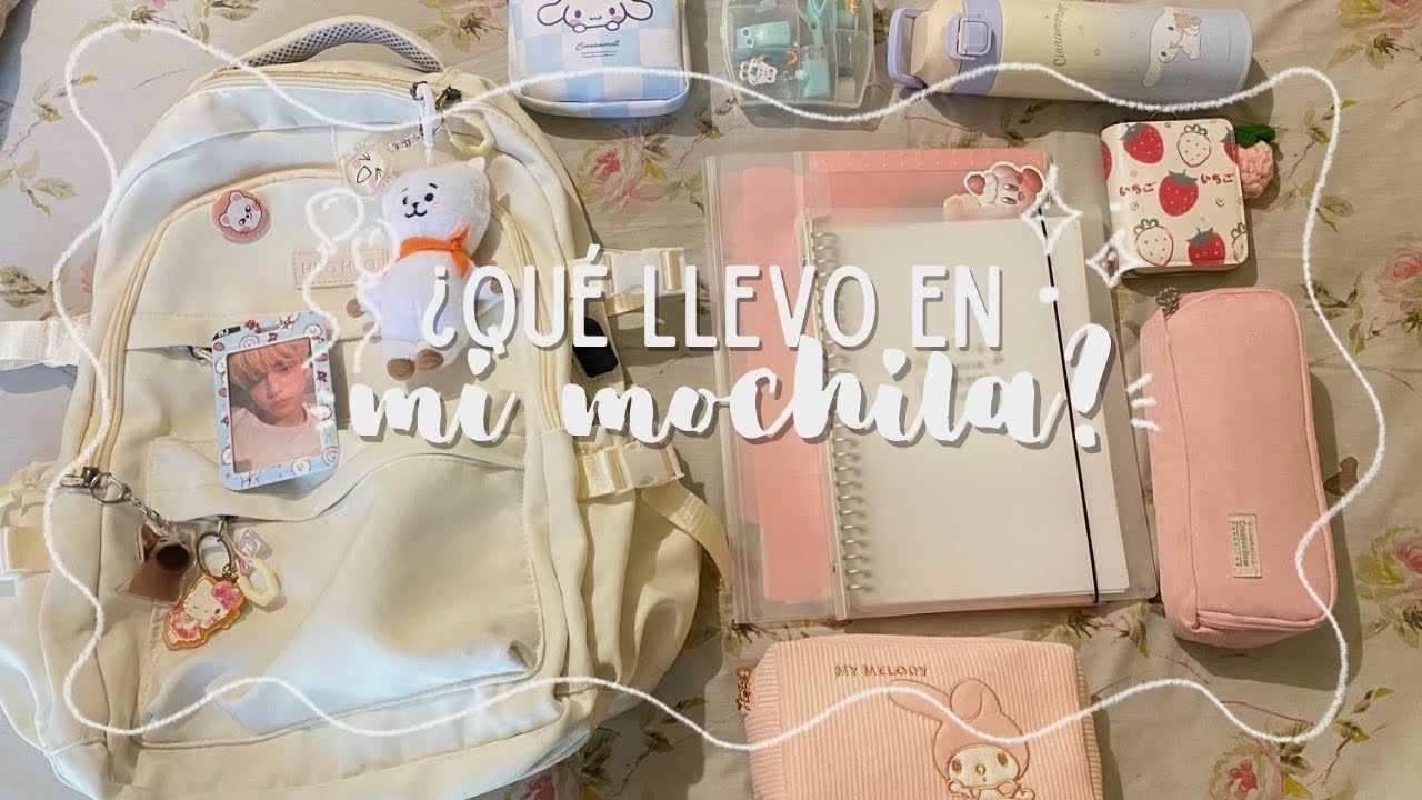 ¿qué llevo en mi mochila? + lapicera ⋆˚✿˖°