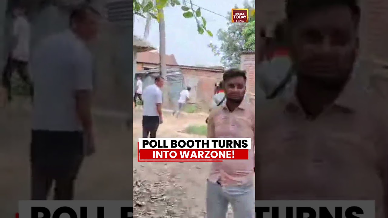 West Bengal: Poll Booth Turns Into Warzone Amid Clashes And Tension During Voting #viralvideo