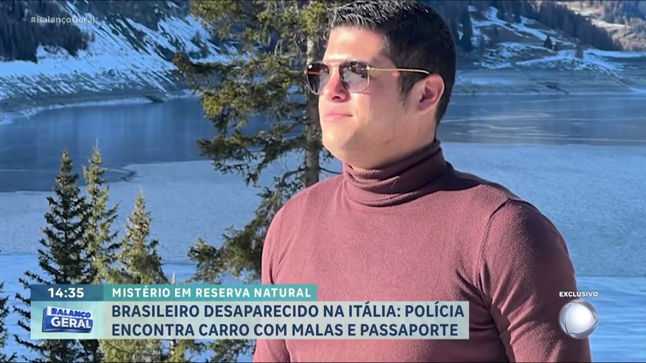 Novidades do caso do Brasileiro desaparecido na Itália: Polícia encontra carro e com malas
