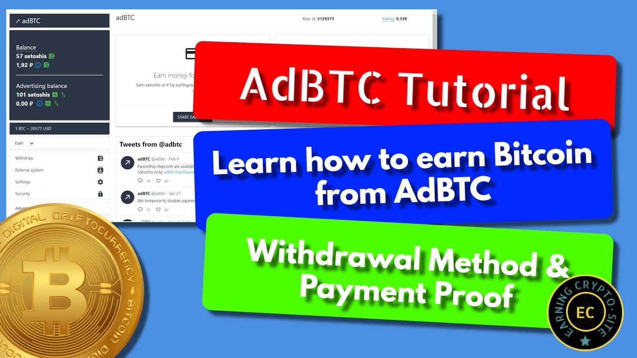 Earn Free Bitcoin | AdBTC Quick Tutorial