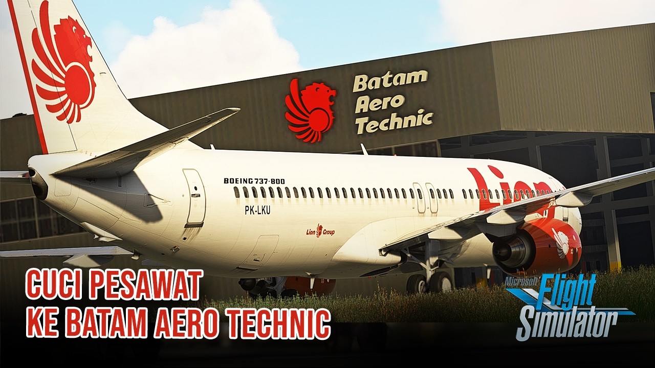 Terbang tanpa penumpang dari Halim ke Batam Aero Technic untuk maintenance dan cuci pesawat