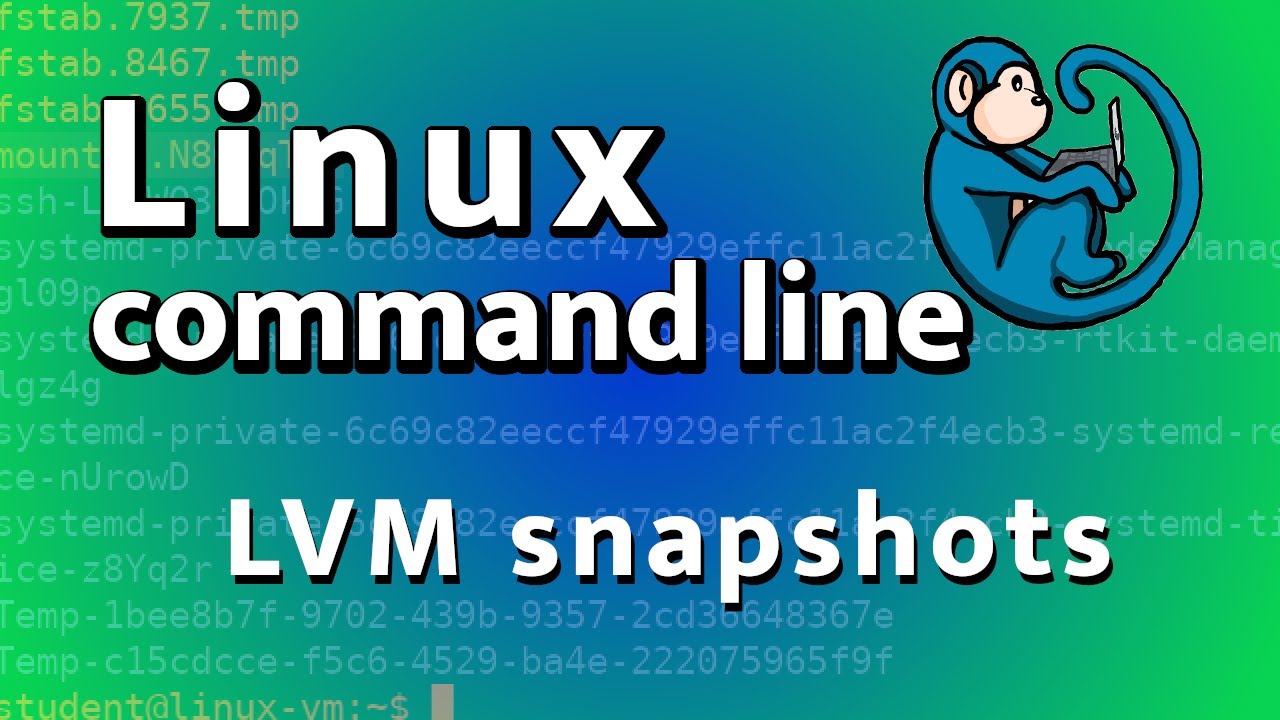 Logical Volume Manager (LVM) — создание и восстановление снимков
