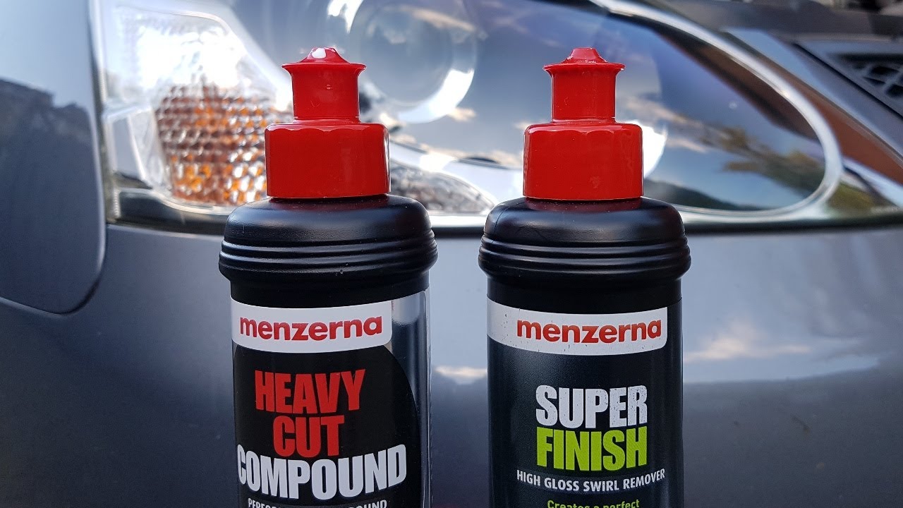Menzerna Heavy Cut Compound 400 & Menzerna Super Finish 3500 Headlight Restoration 