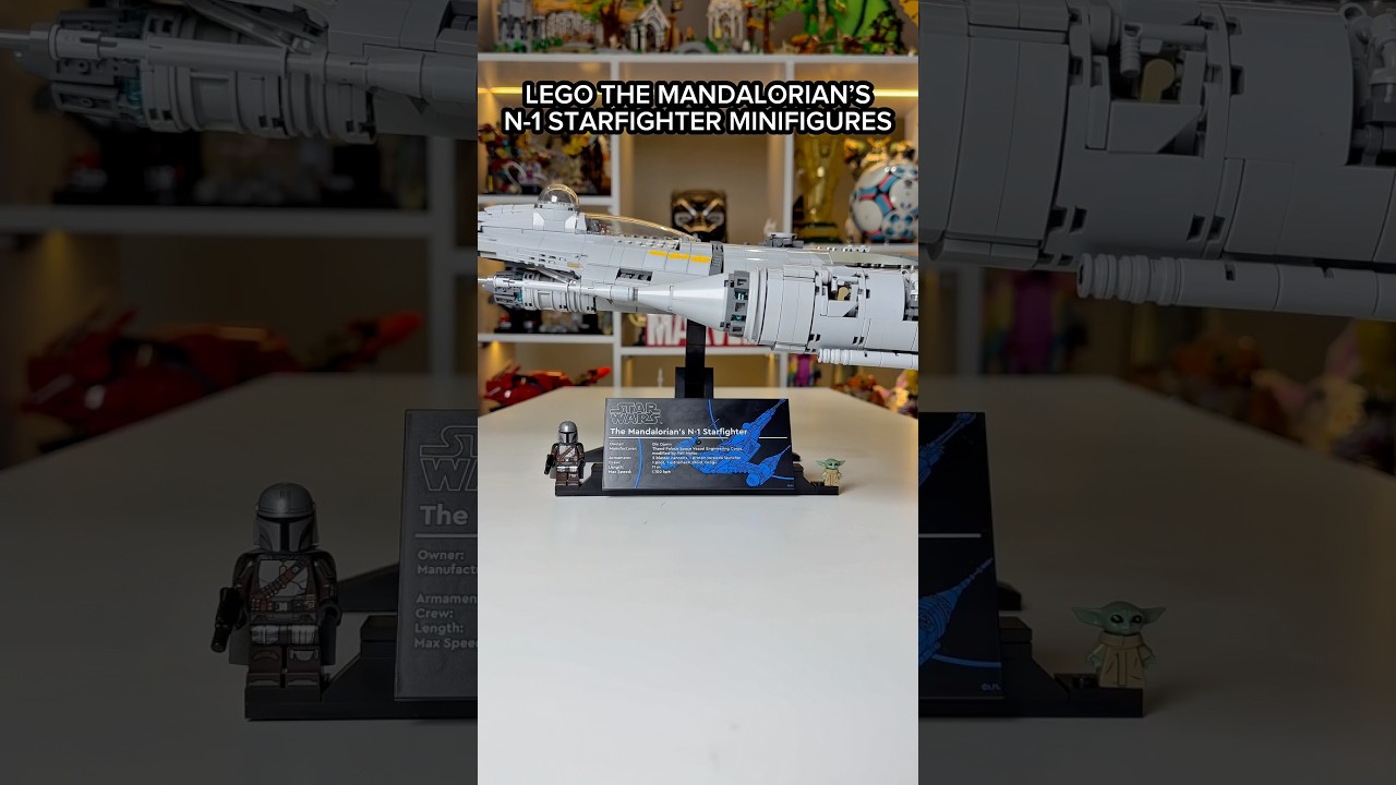 LEGO Star Wars The Mandalorian&rsquo;s N-1 Starfighter Minifigures! #rlfm #starwars #75442