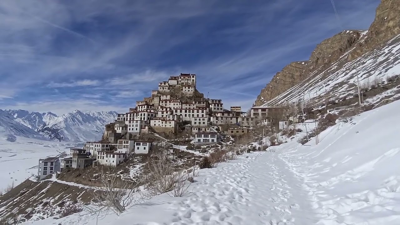 key monastery Spiti valley  #winterspiti #spiti_in_winter #Spiti_in_february #Spiti_in_2026