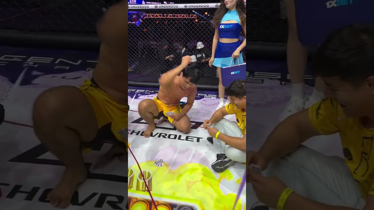 😱 Одилхон играет в карты после боя! #mma #octagon #uzbek