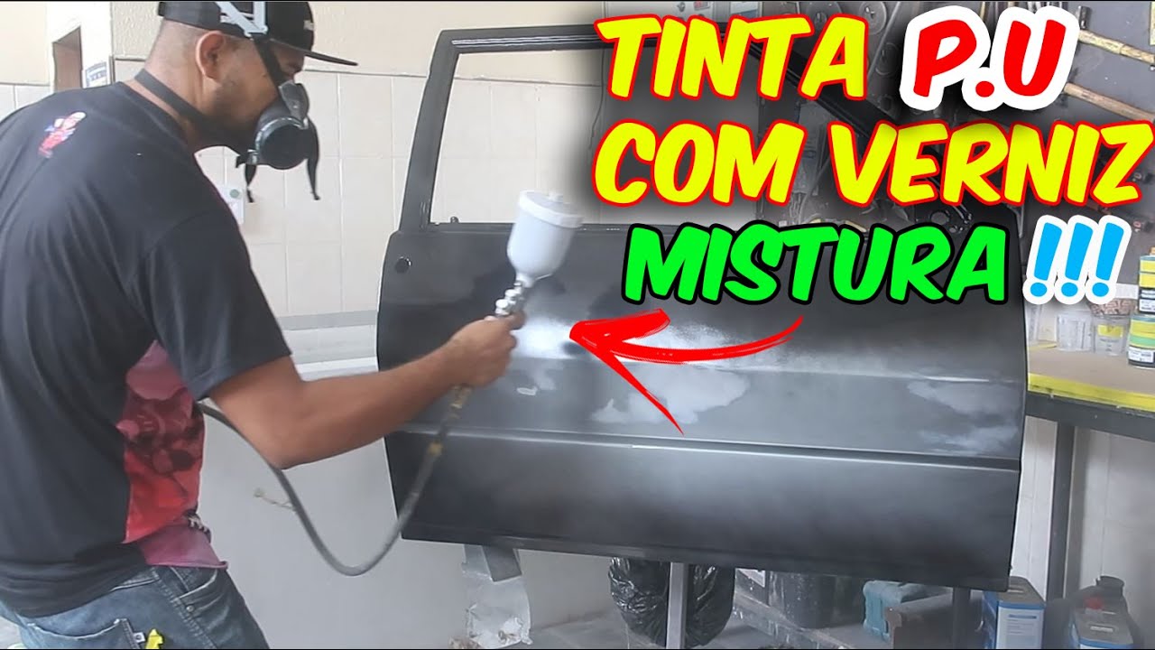 TINTA PU COM VERNIZ - MISTURA PASSO A PASSO
