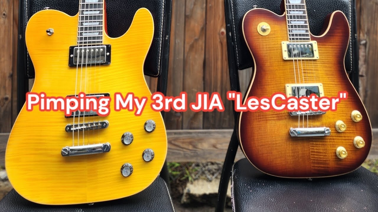 PIMPING My 3rd JIA LesCaster in 4K #jialescaster #guitarmax #badcatinstruments