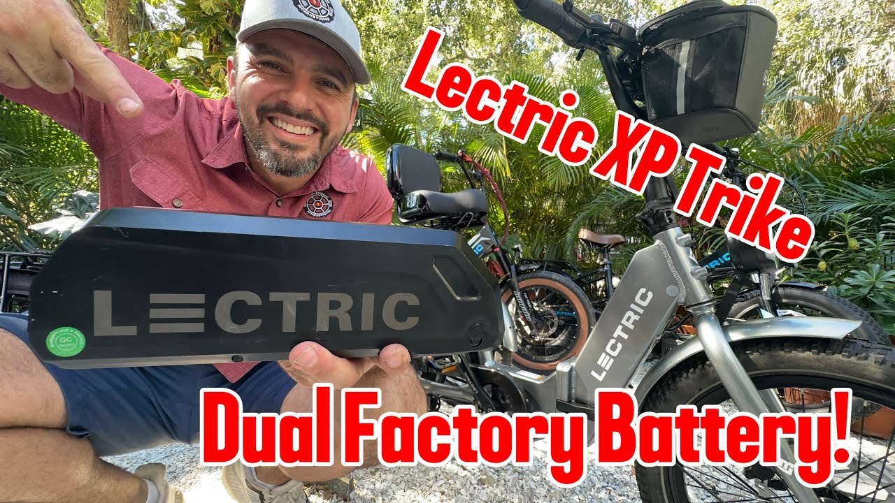 Lectric | XP Trike | Dual Factory Battery Install with Aftermarket Mounting Plate