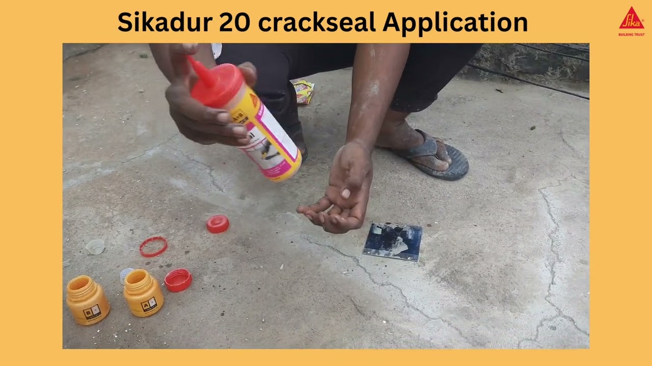 Sikadur 20 crackseal semi elastic epoxy for Hairline Cracks #sika #waterproof #epoxy