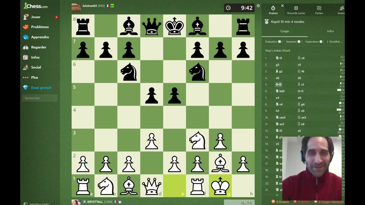 Tournoi 10|0 - 22/03/2025 - analyse de Krys
