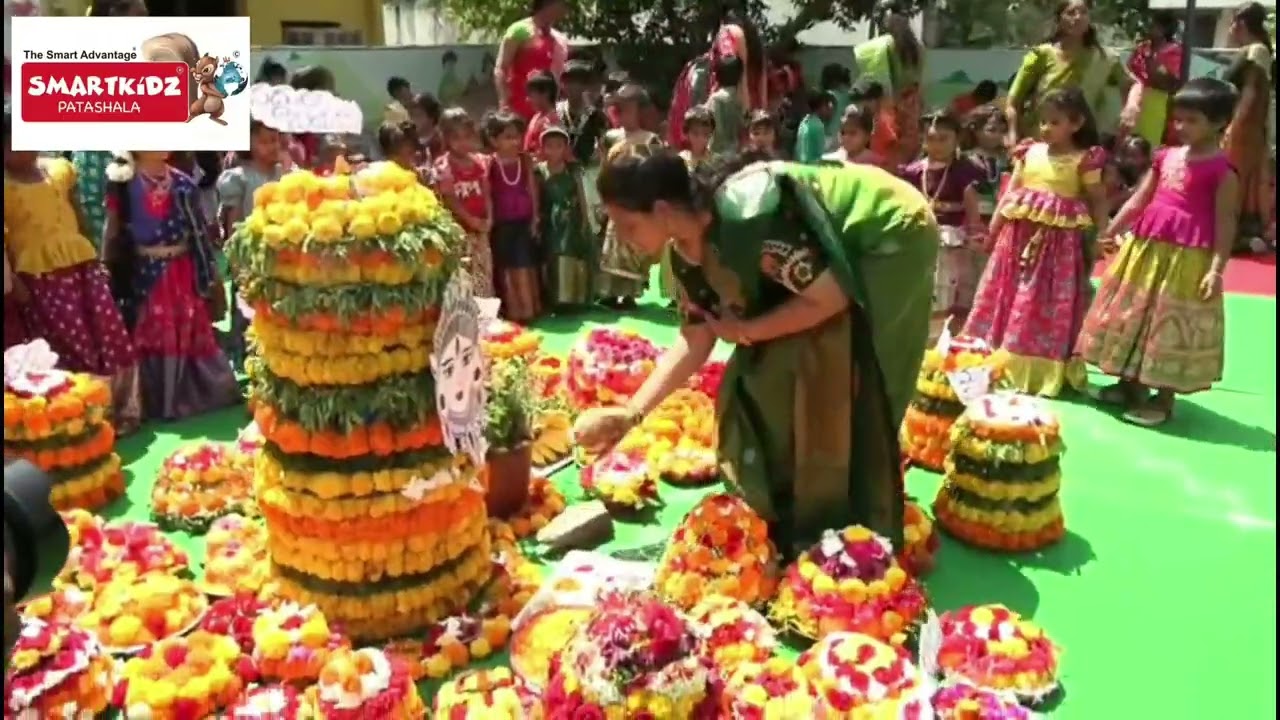 #Batukamma Celebrations 2025 #Highlights #Smartkidz Patashala #Khammam 
