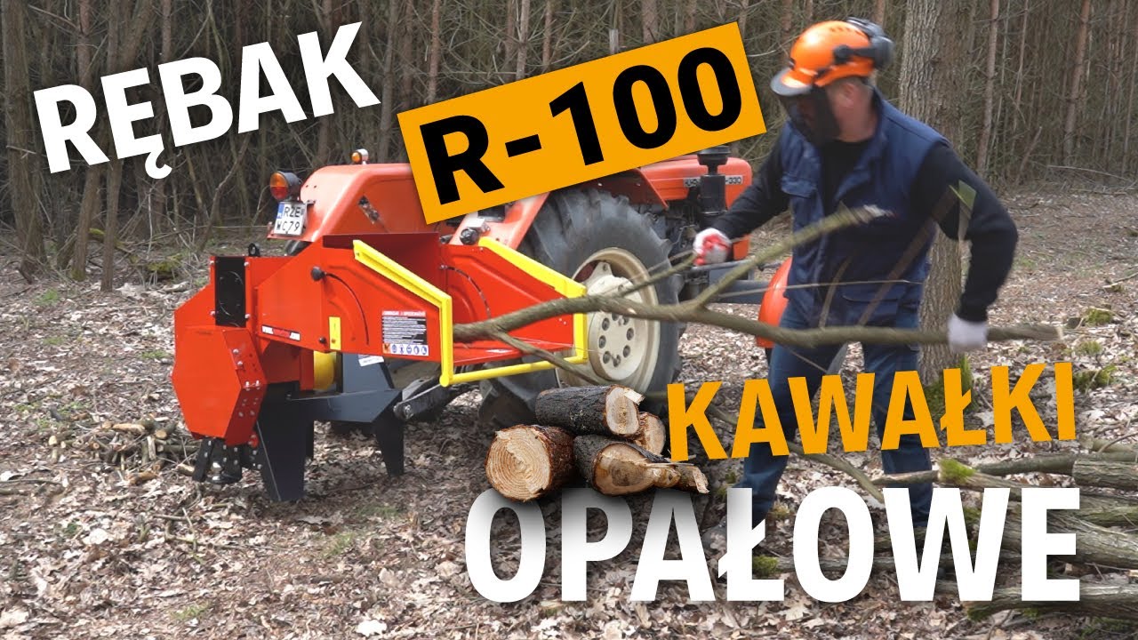 R-100 od REMET do cięcia twardych gałęzi na kawałki do pieca :)
