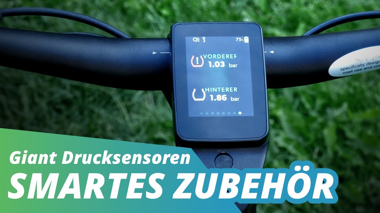 Reifendruck Live im E-Bike Display 👉 Luftdrucksensor von Giant macht's möglich!