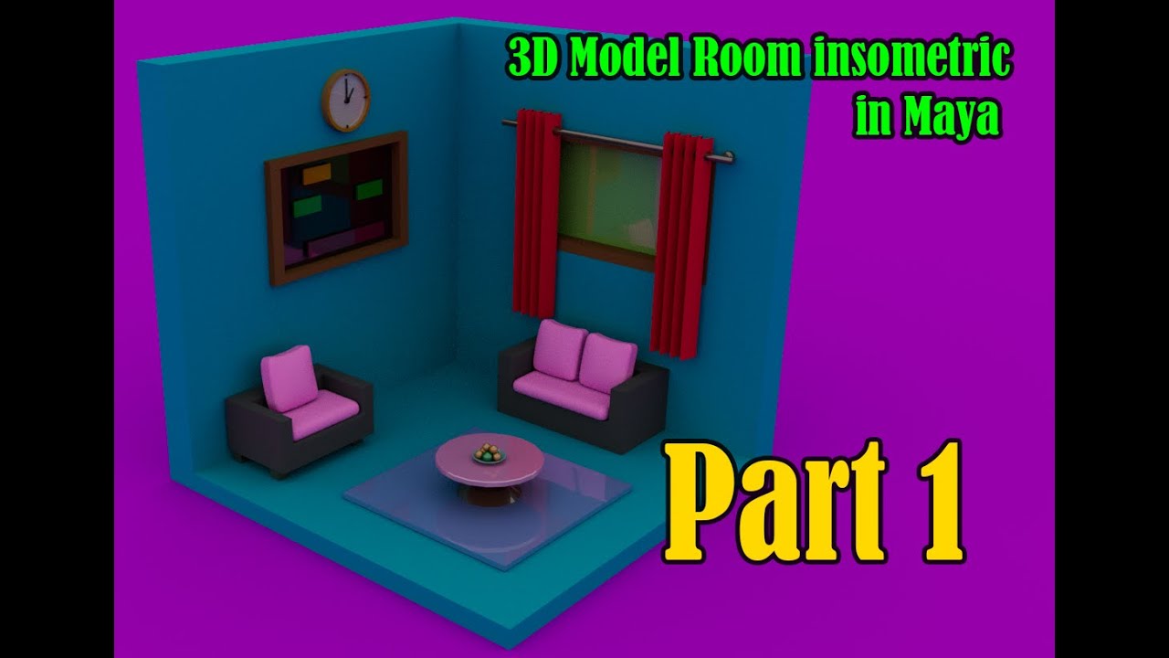 Part 1 Tutorials Autodesk Maya  Model an Isometric Room of Detective