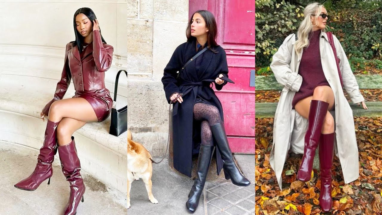 Adorable & Bold Leather Long High Heel Boots