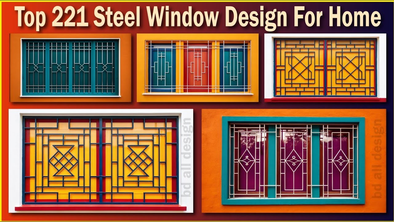 Top 221 Stylish Windows Grills Designs Ideas | Steel window design for home 