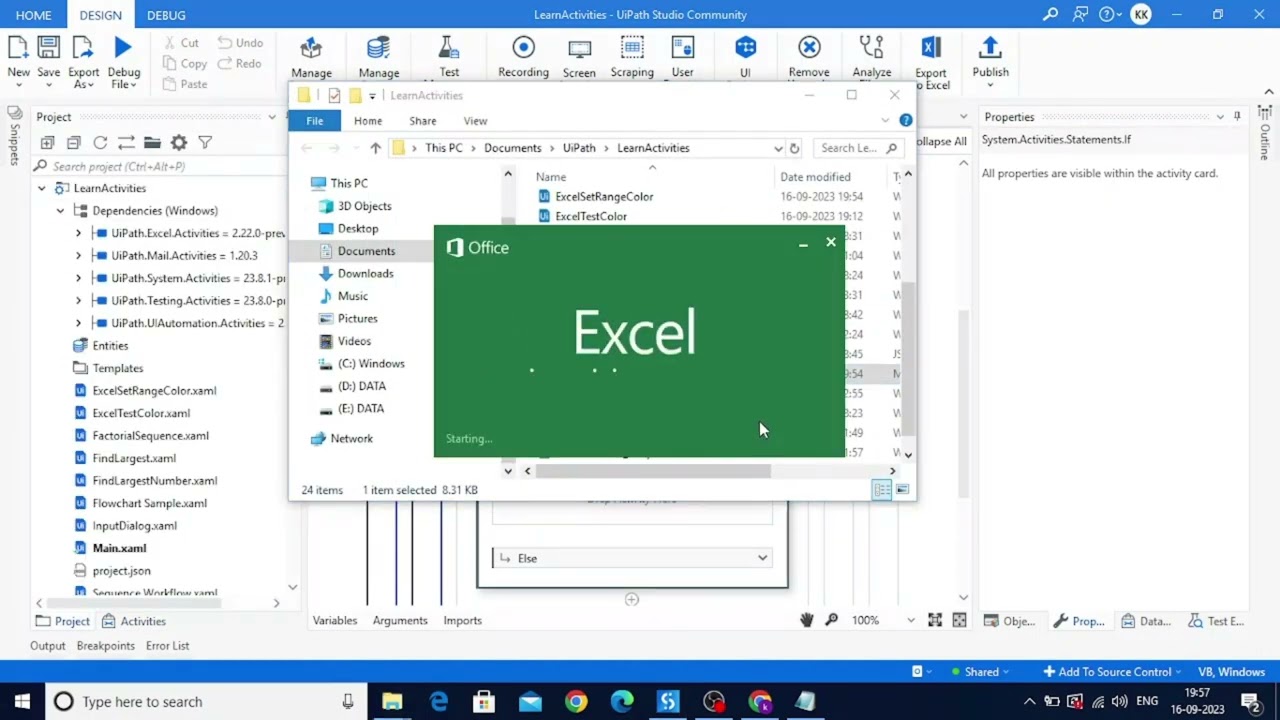 UiPath - Set color for specific cells based on condition in Excel-Set Range Color #rpa