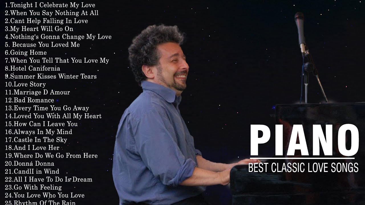40 Most Beautiful Piano Love Songs - Relaxing Classic Piano Of All Time