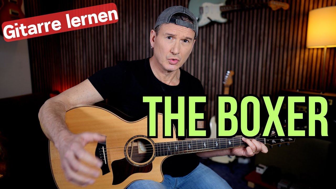 THE BOXER (Simon and Garfunkel) Gitarren Tutorial-Folkpicking mit Intro & Variationen
