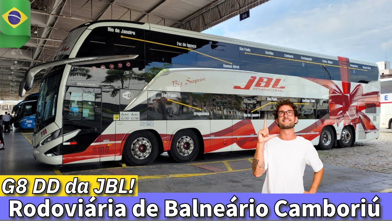 MOVIMENTO de ÔNIBUS em BALNEÁRIO CAMBORIÚ - O G8 DD da JBL INTERNACIONAL!