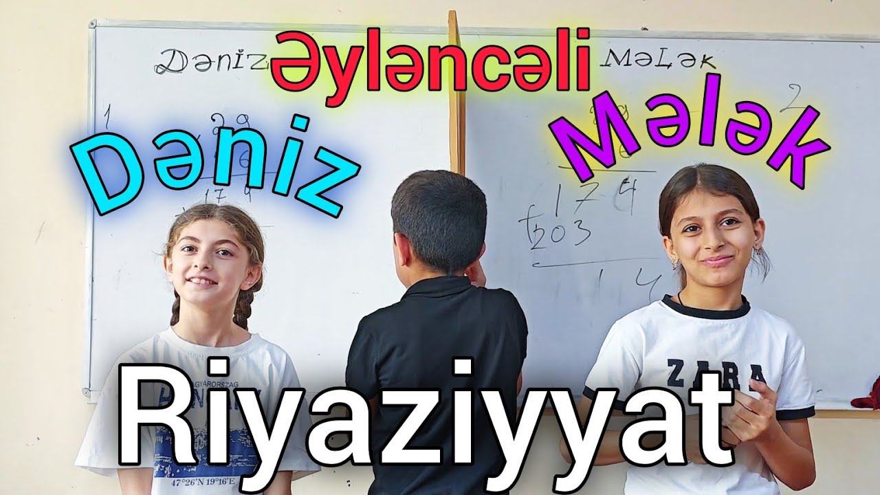 🔥 2024-ün ilk riyaziyyat üzrə əyləncəli yarışması . Dəniz və Mələk arasında qarşıdurma #riyaziyyat