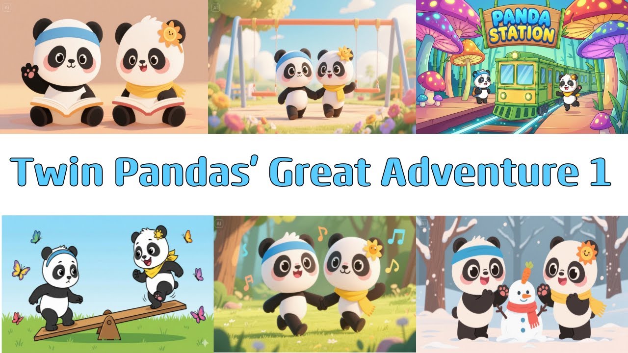 Twin Pandas' Great Adventure 1