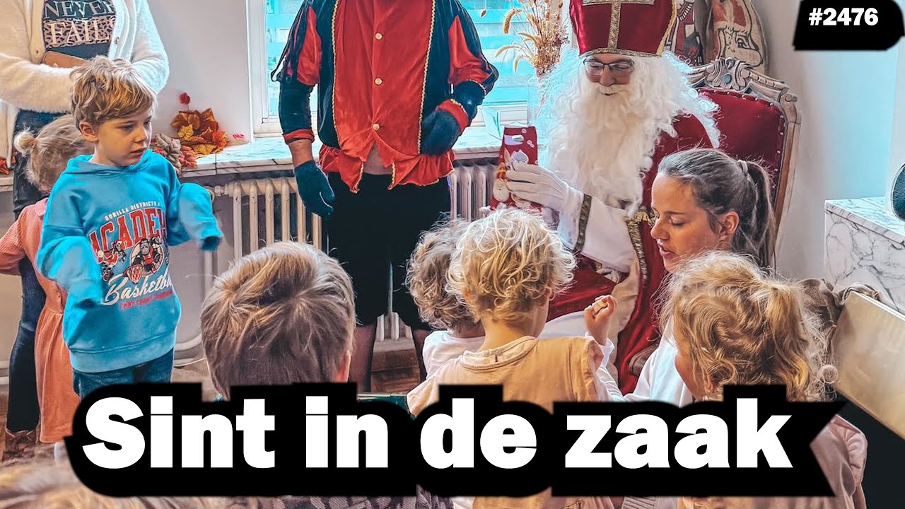 SINTERKLAAS OP BEZOEK | JOLIEN EN JENNO VLOG 2476