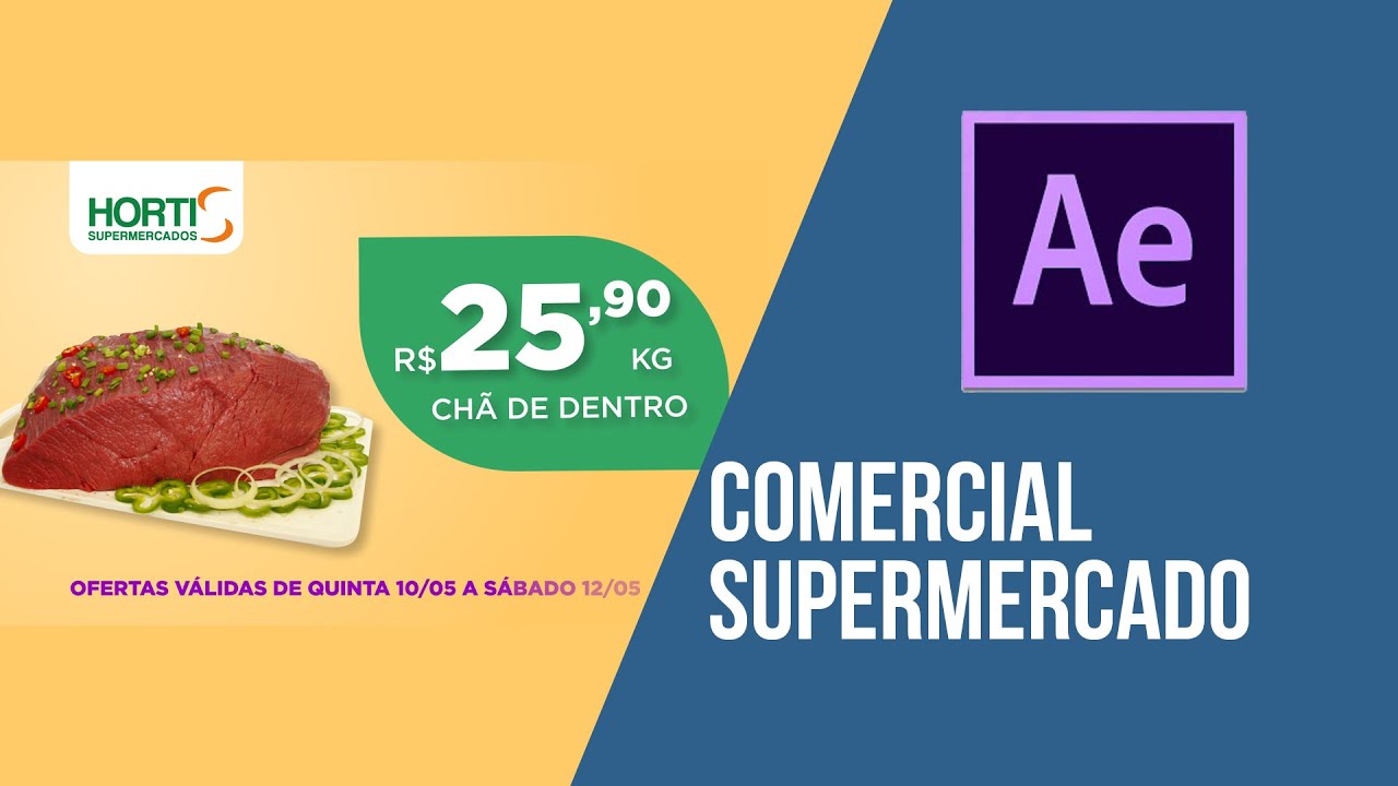 CRIANDO UM COMERCIAL DE SUPERMERCADO NO AFTER EFFECTS