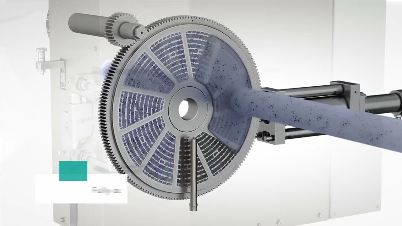 #Gneuss Screen Changer RSFgenius  Self cleaning Rotary Filtration System for polymer filtration.