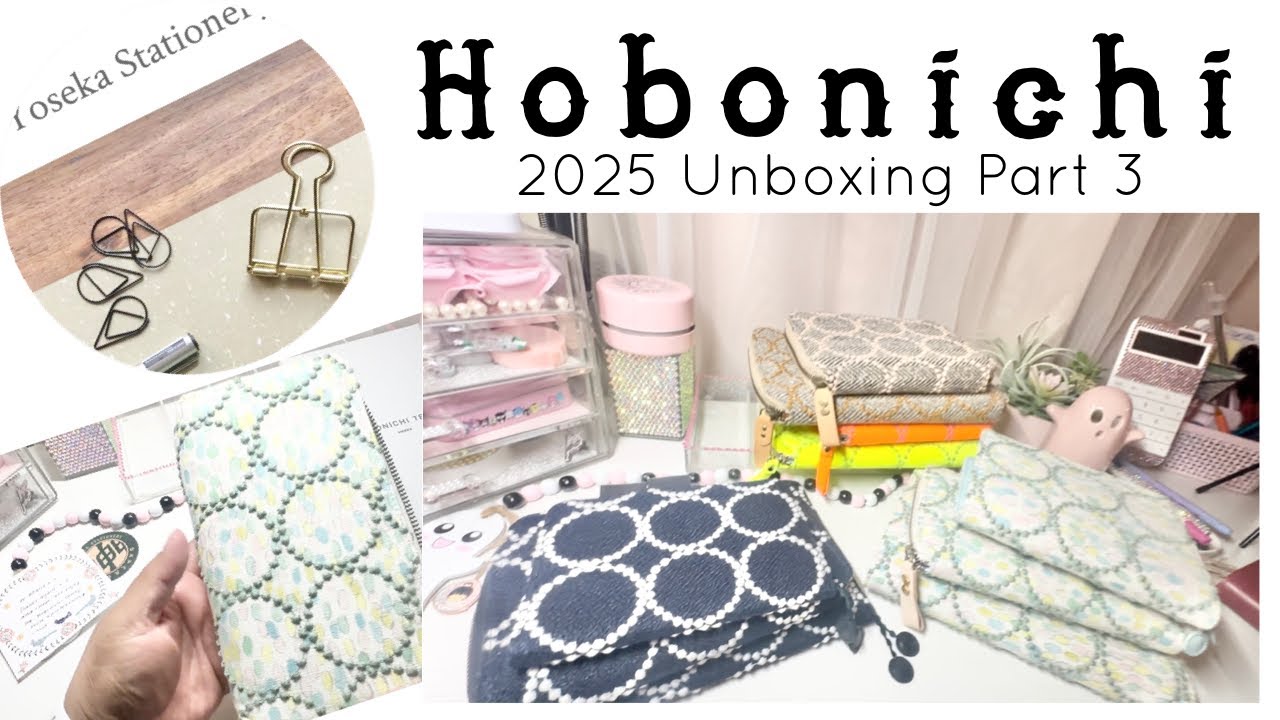 2025 Hobonichi Haul & Minä Perhonen Tambourine Cover Collection | Unboxing Part 3 | October 21, 2024
