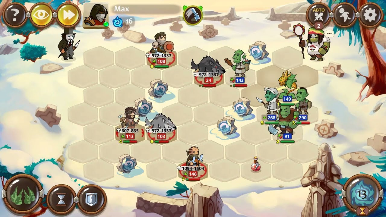 Braveland Heroes Охота орки vs Max разбойники