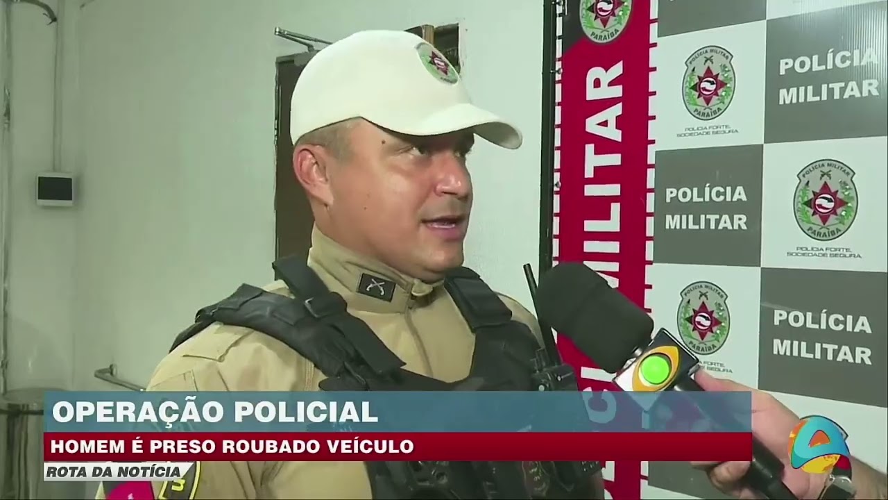 Rota da notícia - Operação policial resulta em prisão de suspeito de roubo de veículo