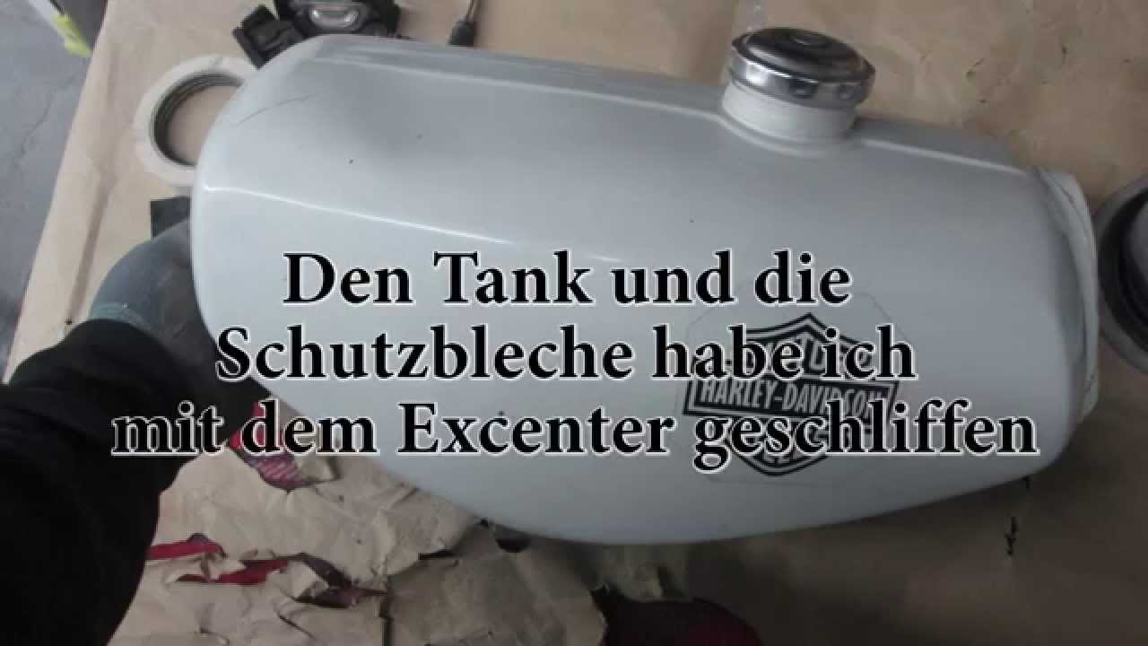 Restauration einer Simson S51 c 4. Teil (Schleifen und Rostschutz)